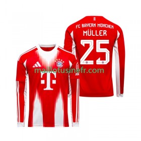 Maillot de Foot Bayern Munich Thomas Muller 25 Domicile 2025-26 Manches Longues
